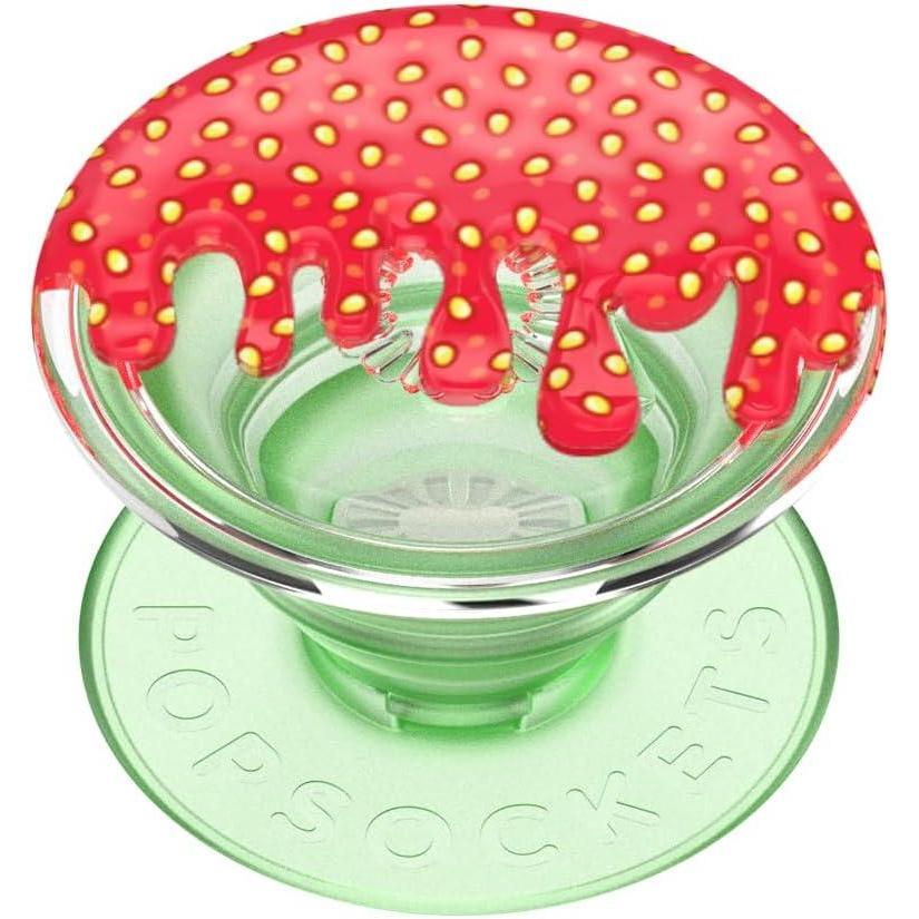 imagePopSockets Phone Grip with Expanding Kickstand Adhesive Grip  Strawberry Jam DripStrawberry Drip