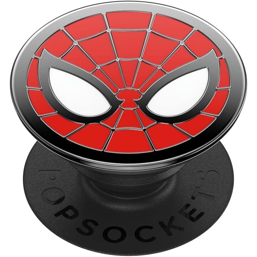 imagePopSockets Phone Grip with Expanding Kickstand Adhesive Grip Enamel  SpiderManEnamel Spiderman