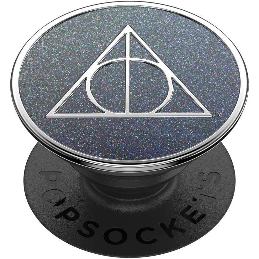 imagePopSockets Phone Grip with Expanding Kickstand Adhesive Grip Harry Potter Enamel Death Hallows Glitter