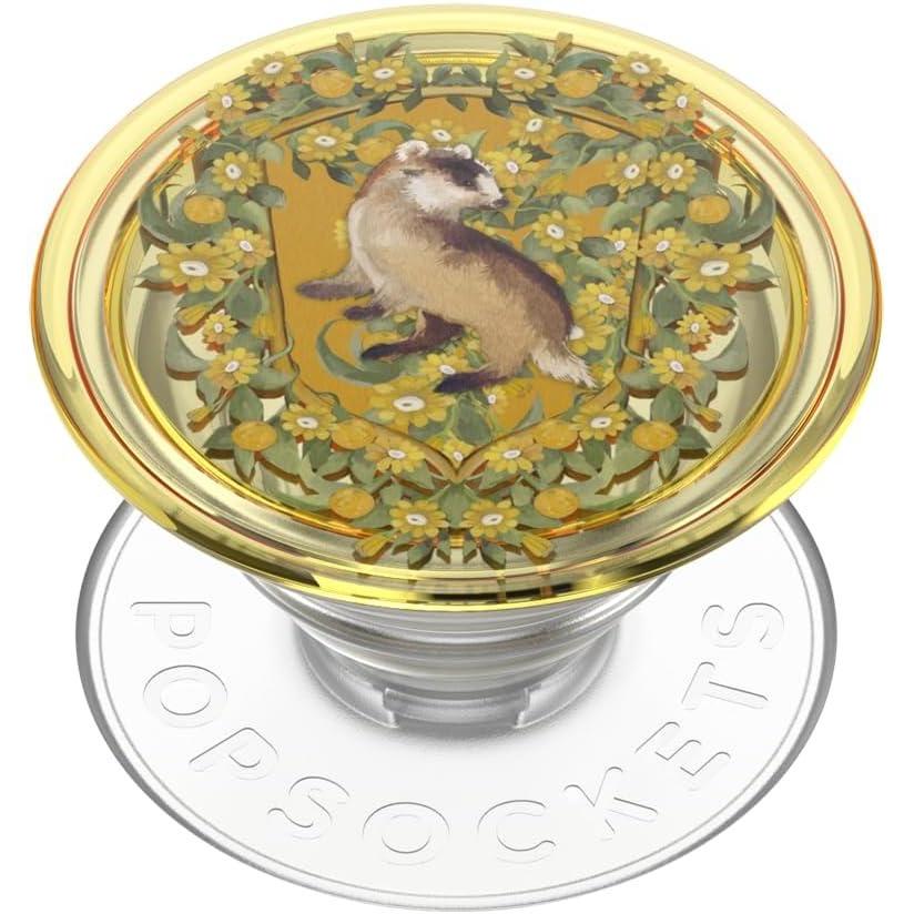 imagePopSockets Phone Grip with Expanding Kickstand Adhesive Grip Harry Potter  Slytherin Floral CrestHufflepuff Crest