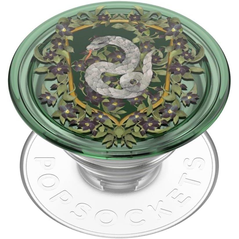 imagePopSockets Phone Grip with Expanding Kickstand Adhesive Grip Harry Potter  Slytherin Floral CrestSlytherin Crest