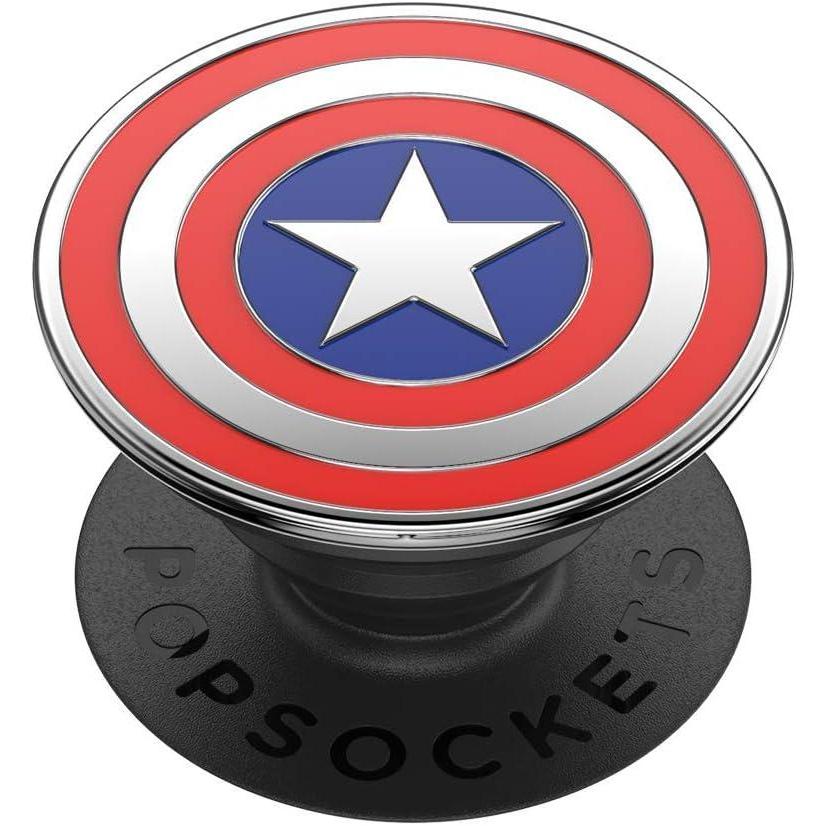 imagePopSockets Phone Grip with Expanding Kickstand Adhesive Grip Marvel Classics  Enamel Marvel LokiCaptain America