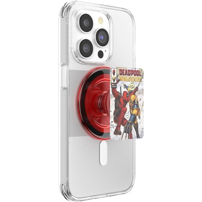 imagePopSockets Phone Grip with Expanding Kickstand Adhesive Grip Marvel Classics Enamel Marvel LokiDP Wolv Comic Cover