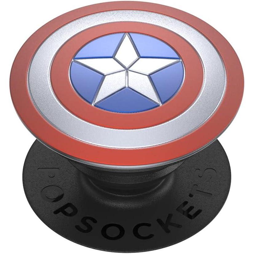 imagePopSockets Phone Grip with Expanding Kickstand Adhesive Grip Marvel Classics Enamel Marvel LokiEnamel Sheild