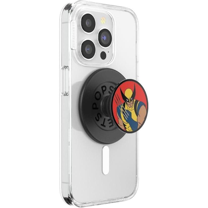 imagePopSockets Phone Grip with Expanding Kickstand Adhesive Grip Marvel Classics  Enamel Marvel LokiEnamel Wolverine