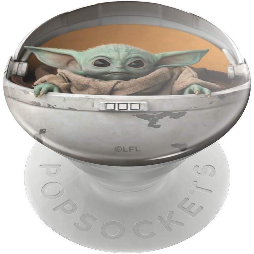 imagePopSockets Phone Grip with Expanding Kickstand Adhesive Grip Star Wars Enamel R2D2Baby Yoda Pod