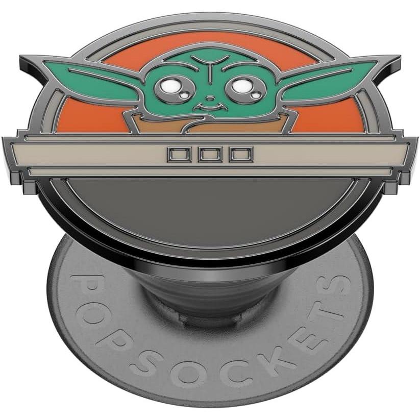 imagePopSockets Phone Grip with Expanding Kickstand Adhesive Grip Star Wars Enamel R2D2Grogu Pod