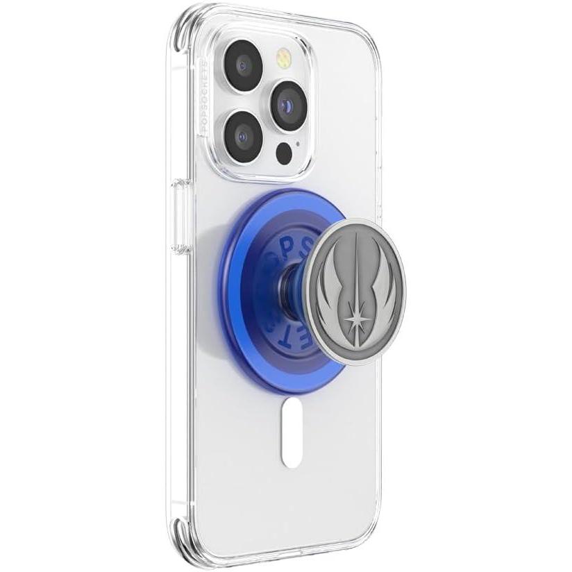 imagePopSockets Phone Grip with Expanding Kickstand Adhesive Grip Star Wars Enamel  R2D2Jedi Icon
