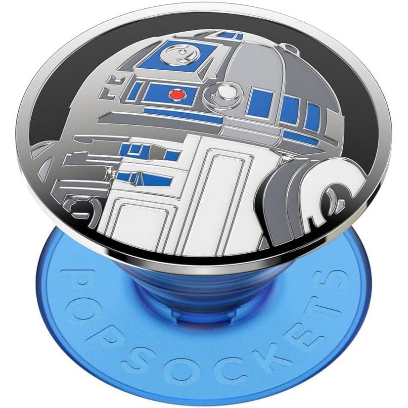 imagePopSockets Phone Grip with Expanding Kickstand Adhesive Grip Star Wars Enamel  R2D2R2D2 Icon