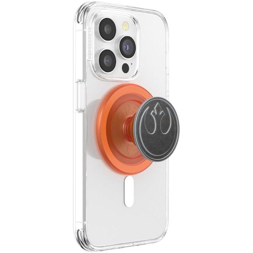 imagePopSockets Phone Grip with Expanding Kickstand Adhesive Grip Star Wars Enamel  R2D2Rebel Symbol