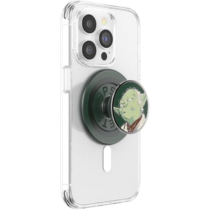 imagePopSockets Phone Grip with Expanding Kickstand Adhesive Grip Star Wars Enamel  R2D2Yoda Enamel MS