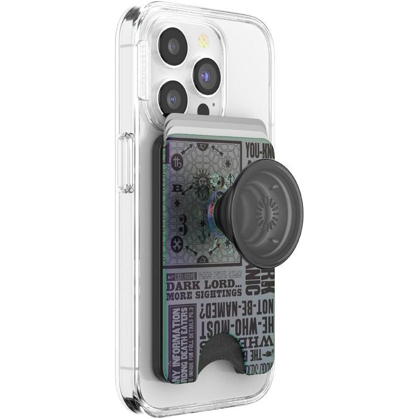 imagePopSockets Phone Wallet with Expanding Grip and Adapter Ring for MagSafe Phone Card Holder Wireless Charging Compatible Wallet Compatible with MagSafe  The Dark Lord Has Returned