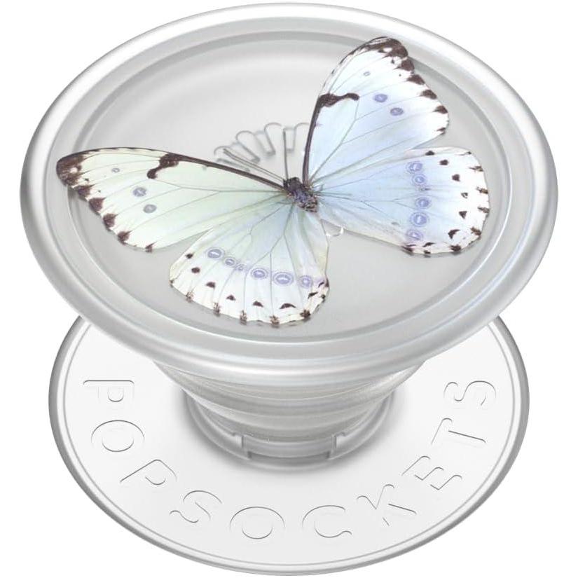 imagePopSockets PlantBased Phone Grip with Expanding Kickstand Adhesive Grip EcoFriendly  Translucent CactiWhisper Moth Translucent