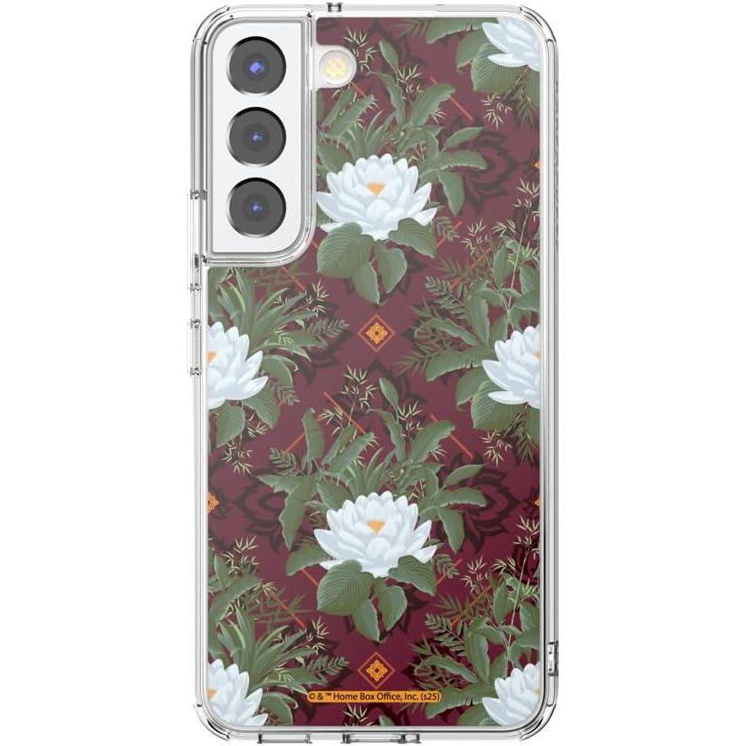 imagePopSockets Samsung Galaxy S22 Case Compatible with MagSafe Phone Case for Galaxy S22 Wireless Charging Compatible Lush White Lotus