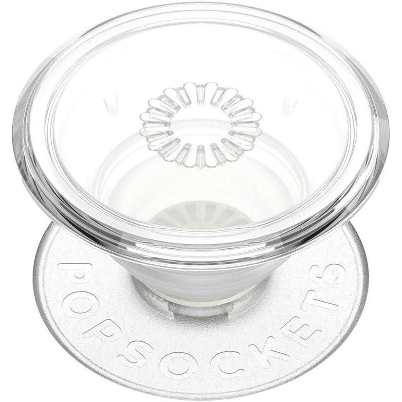 imagePopSockets Translucent Phone Grip with Expanding Kickstand PopSockets for Phone Translucent PopGrip Black DiscoClear