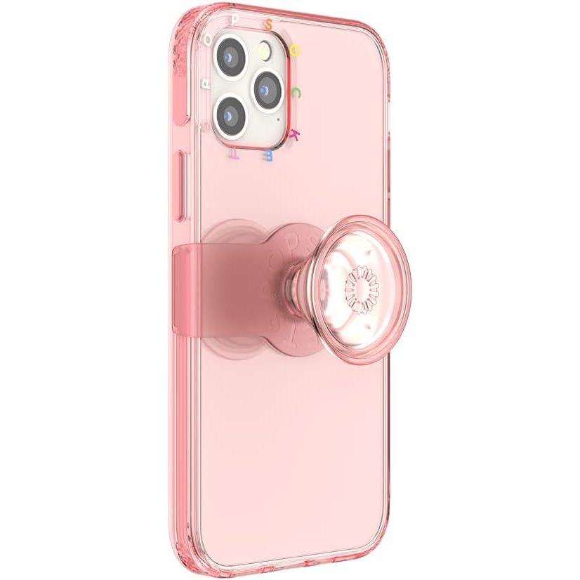 imagePopSockets iPhone 1212 Pro Case with Repositionable Slide Grip and Compatible with MagSafe  BlackPeachy