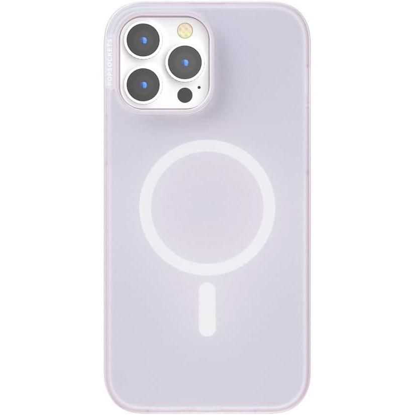 imagePopSockets iPhone 13 Pro Max Case Compatible with MagSafe Phone Case for iPhone 13 Pro Max Wireless Charging Compatible Opalescent White