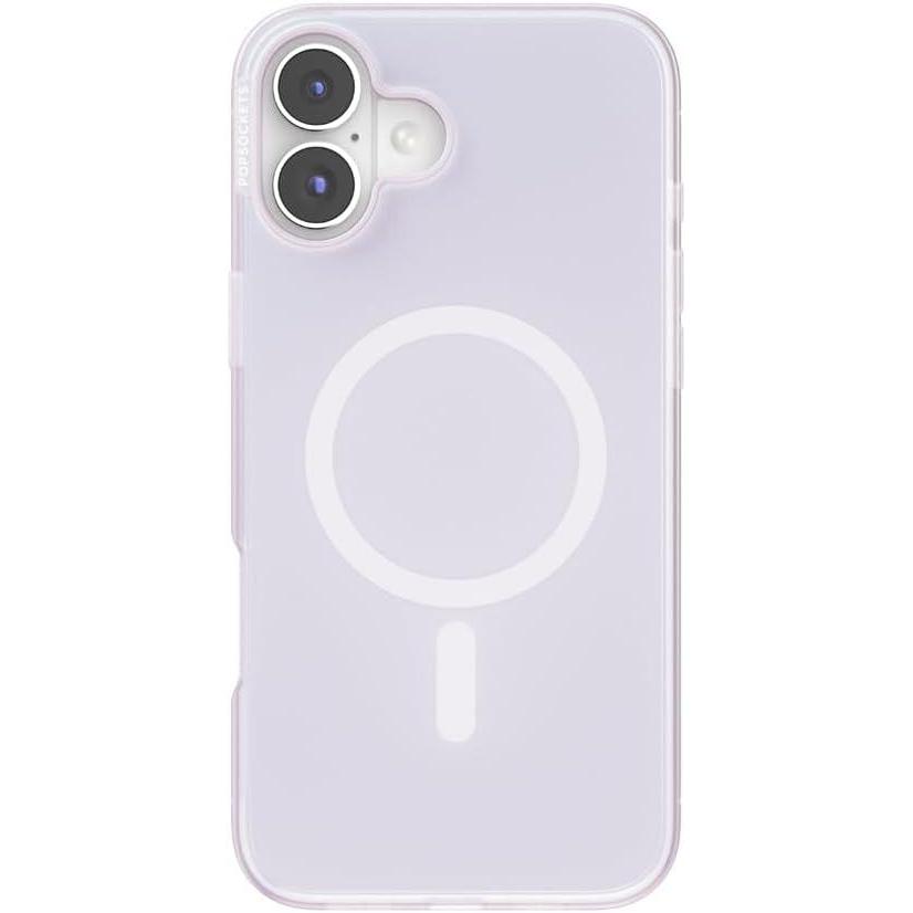 imagePopSockets iPhone 16 Plus Case Compatible with MagSafe Phone Case for iPhone 16 Plus Wireless Charging Compatible Case Only  Opalescent White