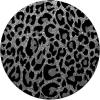 Black Silver Leopard Print PopSockets Adhesive PopGrip(Adhesive PopGrip)