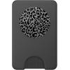 Black Silver Leopard Print PopSockets Adhesive PopGrip(Magnetic PopWallet)