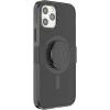 PopSockets Black iPhone 12 Case and iPhone 12 Pro Case with Phone Grip and Slide Compatible with MagSafe(Black)