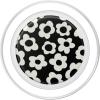 PopSockets Floral Phone Grip & Stand – Black Mod Flower PopSockets PopWallet for MagSafe(Magnetic PopGrip)