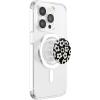 PopSockets Floral Phone Grip & Stand – Black Mod Flower PopSockets PopWallet for MagSafe(Magnetic PopGrip)