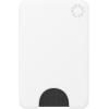PopSockets Minimalist Slim Phone Wallet, Phone Card Holder, Wireless Charging Compatible, Wallet Without Grip Compatible with MagSafe – White