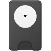 PopSockets Phone Grip, Heart, Cute – Small Black Heart PopSockets PopGrip for MagSafe(Magnetic PopWallet)