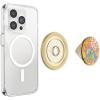 PopSockets Phone Grip for MagSafe with Kickstand, Magnetic Stand, Swappable Top, Secure Hold for iPhone MagSafe Cases, Phone & Tablet Grip – Enamel Gaudy Gold