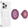 ​​​​PopSockets Phone Grip with Expanding Kickstand, Adhesive Grip – Molded Flower Horchata(Red Wine)