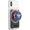 PopSockets Phone Wallet with Expanding Kickstand, Phone Card Holder – Pink Clouds(Captain America)