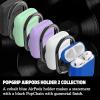 PopSockets PopGrip AirPods Holder + PopChain 2: Swappable Grip and AirPods Holder for Phones and Tablets – Cobalt BlueCobalt Blue