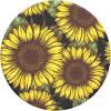 PopSockets PopTop (Top only. Base sold separately) Swappable Top for PopGrip bases, PopGrip Slide, & PopWallet+ – Black(Sunflower Power)