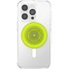 PopSockets Translucent Phone Grip with Expanding Kickstand, PopSockets for Phone, Translucent PopGrip – Black Disco(GITD Charteuly)
