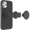 PopSockets iPhone 12/12 Pro Case with Repositionable Slide Grip and Compatible with MagSafe – Black(Black)