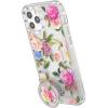 PopSockets iPhone 12/12 Pro Case with Repositionable Slide Grip and Compatible with MagSafe – Black(Vintage Floral)