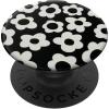 PopSockets Floral Phone Grip & Stand – Black Mod Flower PopSockets PopWallet for MagSafe(Adhesive PopGrip)