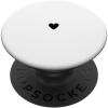 PopSockets Phone Grip, Heart, Cute – Small Black Heart PopSockets PopGrip for MagSafe(Adhesive PopGrip)