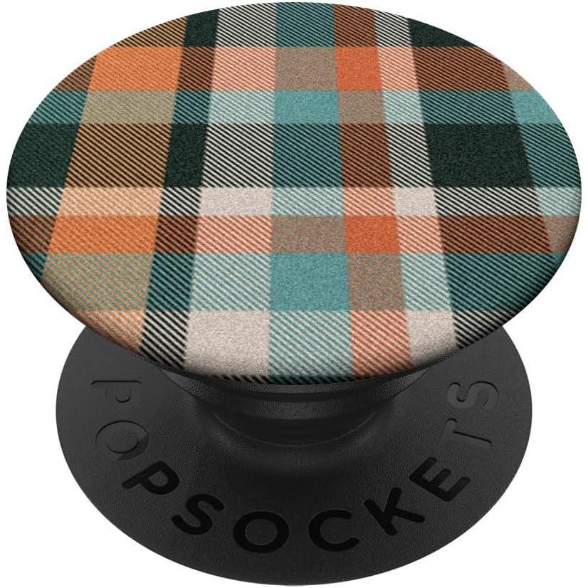 imageFall Plaid Theme  Autumn Pumpkin Theme PopSockets Standard PopGripStandard