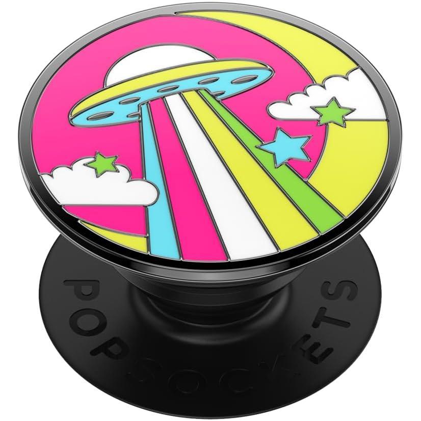 imagePopSockets Phone Grip for MagSafe with Kickstand Magnetic Stand Swappable Top Secure Hold for iPhone MagSafe Cases Phone ampamp Tablet Grip  Enamel CelestialEnamel Sauced