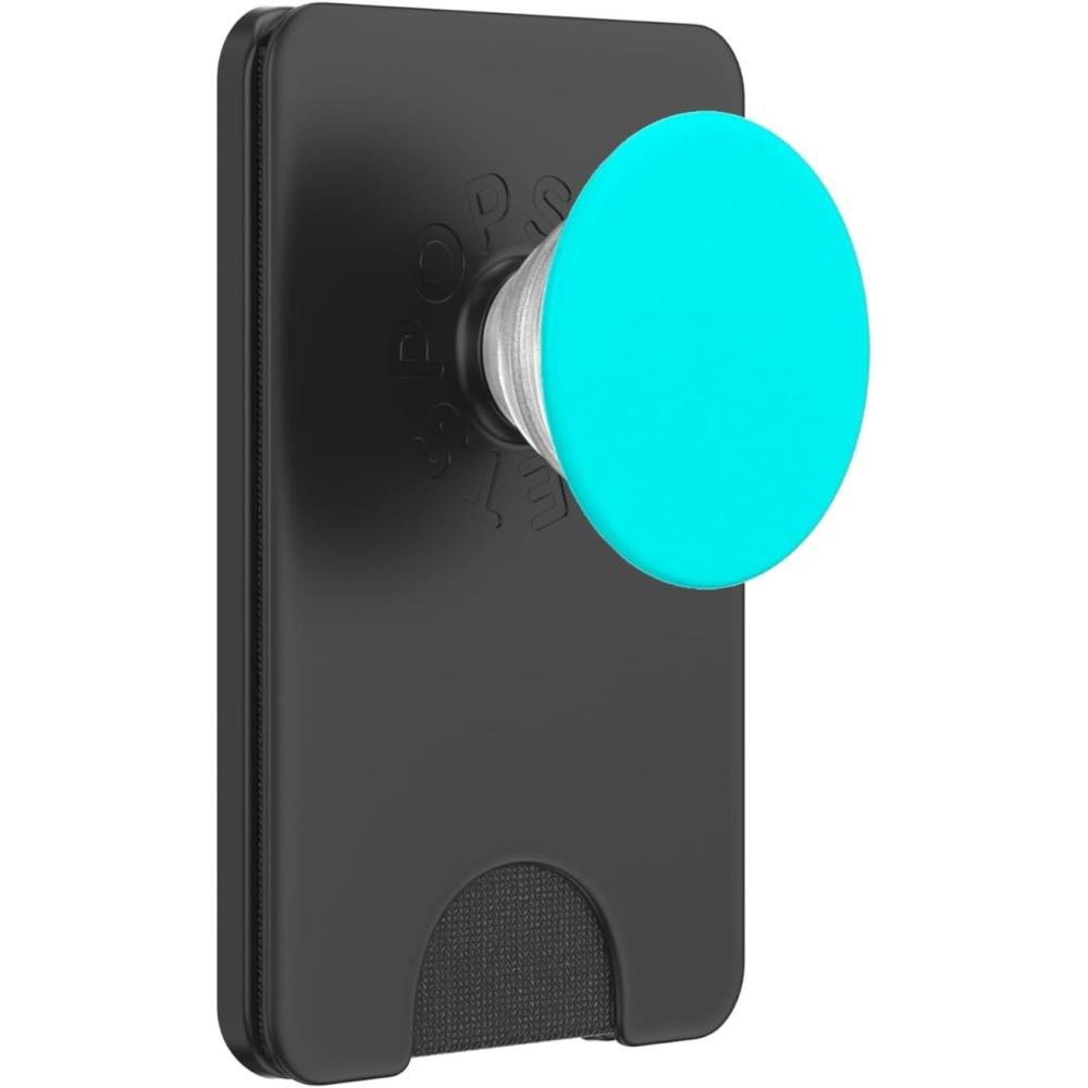 imagePopSockets Phone Grip with Expanding Kickstand  Bright Aqua PopSockets Adhesive PopGripMagnetic PopWallet