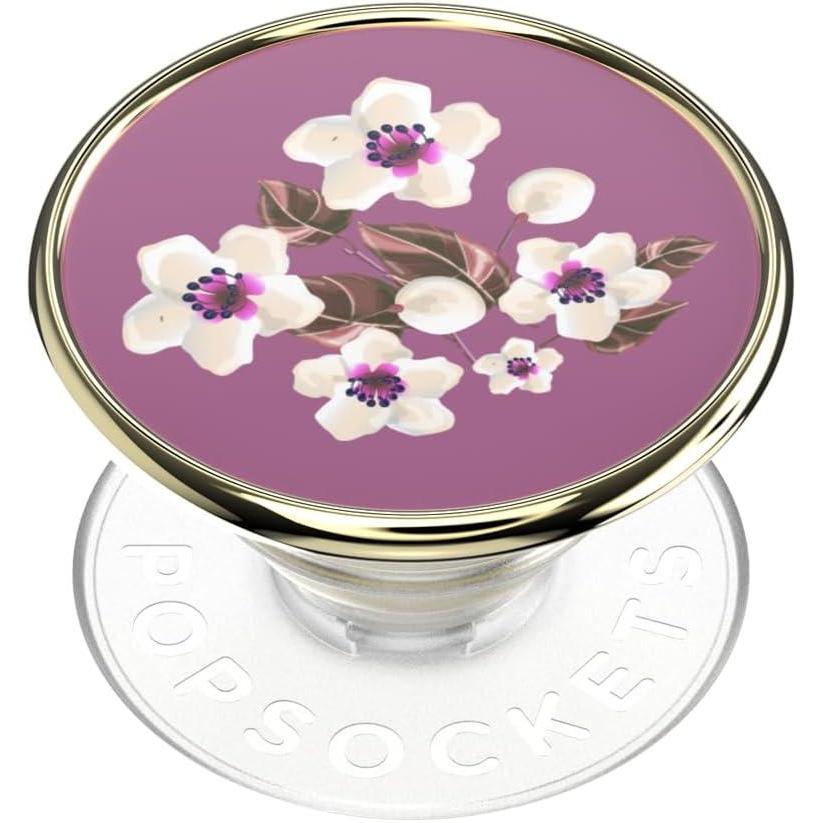 imagePopSockets Phone Grip with Expanding Kickstand Adhesive Grip Floral Mauve