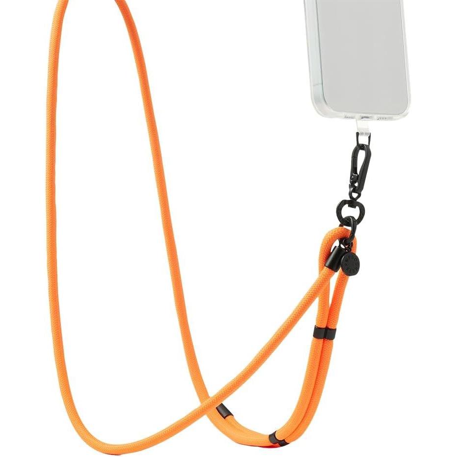 imagePopSockets Phone Lanyard Phone Holder Crossbody Device Strap Paracord Saftey OrangeSafety Orange