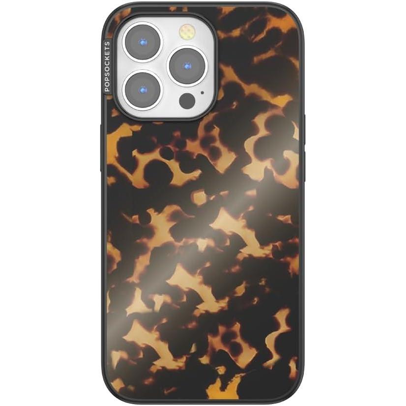 imagePopSockets iPhone 13 Pro Case Compatible with MagSafe Phone Case for iPhone 13 Pro Wireless Charging Compatible Tortoiseshell