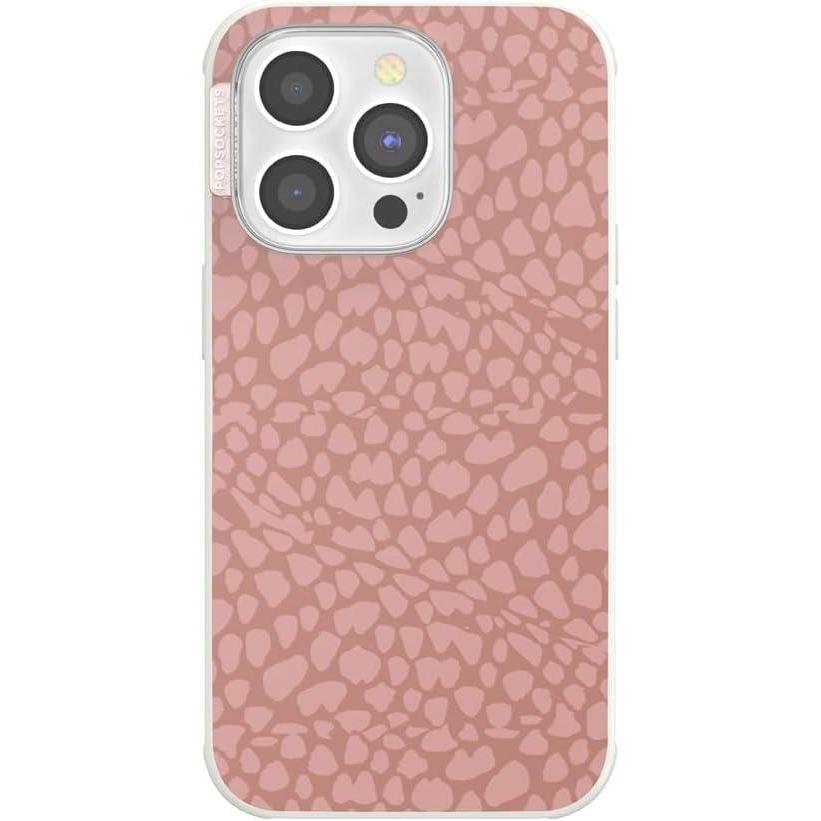 imagePopSockets iPhone 14 Pro Case with MagSafe Phone Case for iPhone 14 Pro Grip Sold Separately Wireless Charging Compatible Clay Rosa