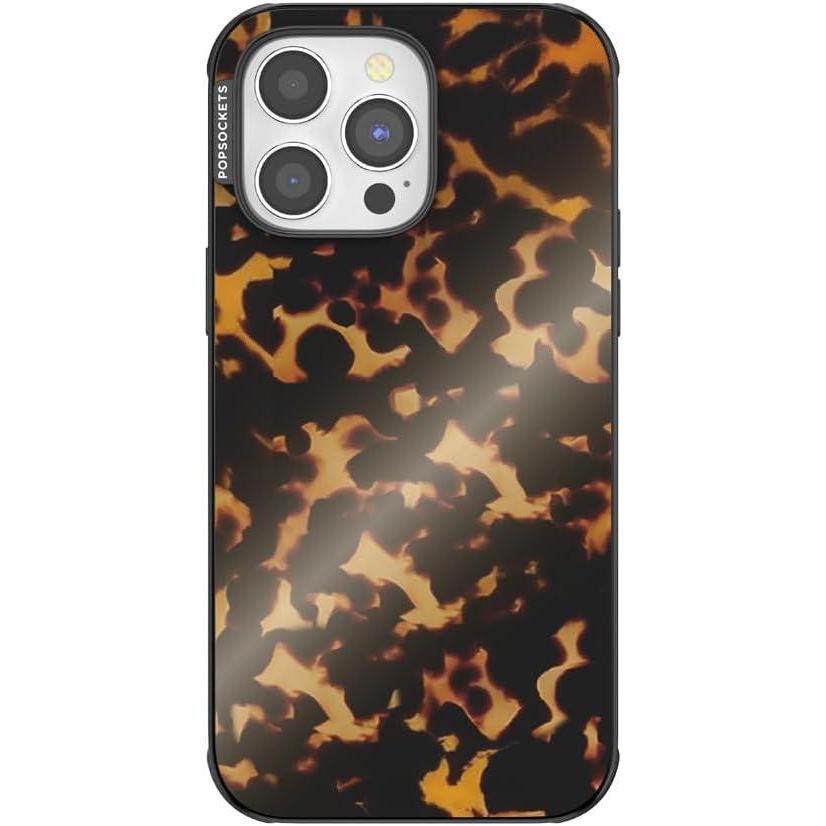 imagePopSockets iPhone 14 Pro Max Case with MagSafe Phone Case for iPhone 14 Pro Max Grip Sold Separately Wireless Charging Compatible  Tortoiseshell