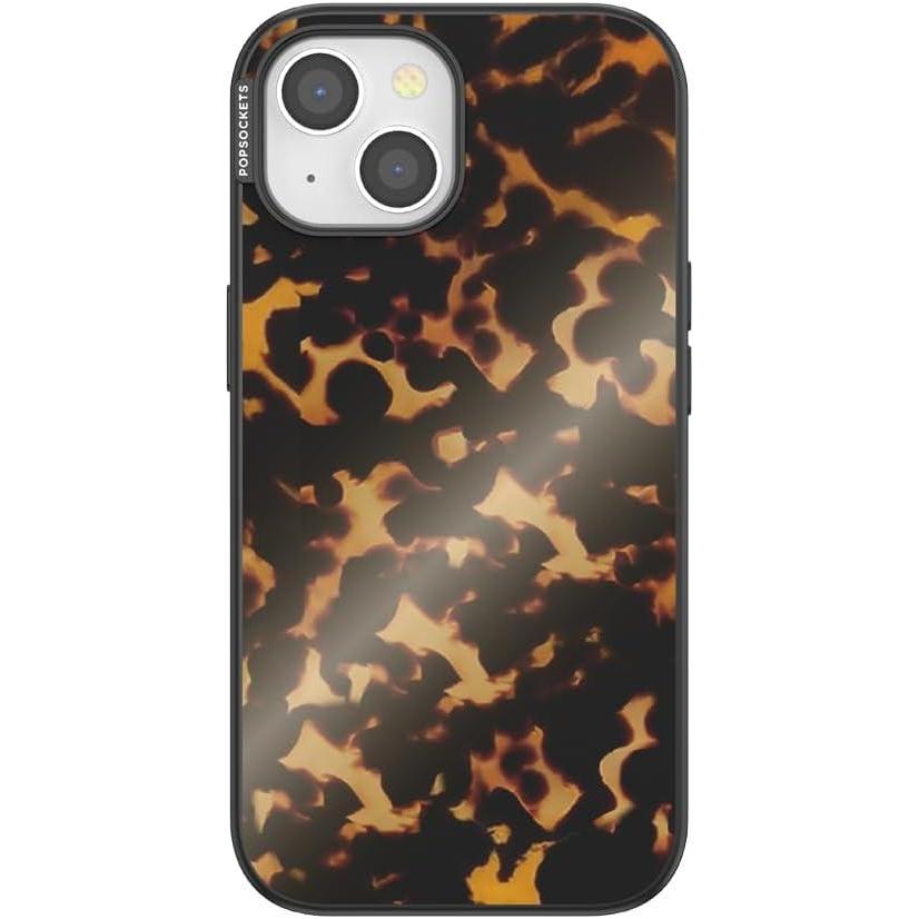 imagePopSockets iPhone 15 Case Compatible with MagSafe Phone Case for iPhone 15 Wireless Charging Compatible Case Only  Tortoiseshell