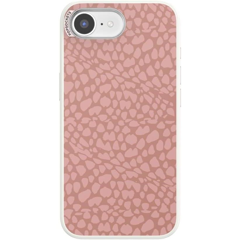 imagePopSockets iPhone 16 E Max Case Compatible with MagSafe Phone Case for iPhone 16 E Wireless Charging Compatible Case Only Clay Rosa