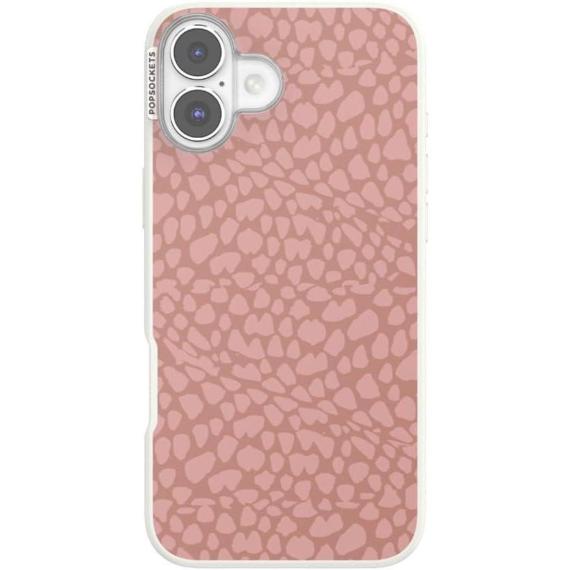 imagePopSockets iPhone 16 Plus Case Compatible with MagSafe Phone Case for iPhone 16 Plus Wireless Charging Compatible Case Only  Clay Rosa